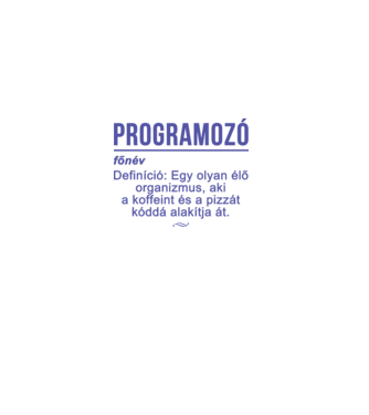 Programozó minta fekete pólón