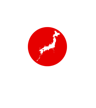 Japan minta fehér pólón