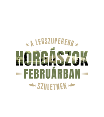 Legszuperebb horgászok februárban születnek minta fehér pólón