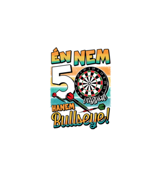 Darts Szülinap 50 éves minta fekete pólón