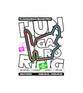 Hungaroring 2025 minta fehér pólón