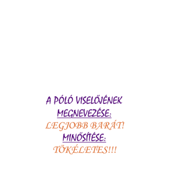 Legjobb barát minta fehér pólón