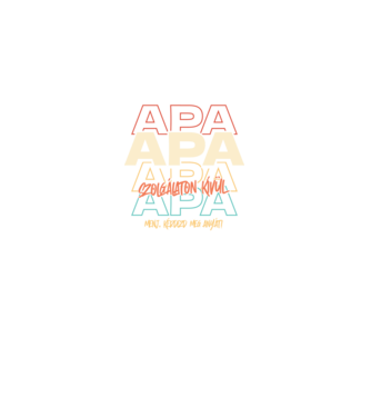 Apa szolgálaton kívül minta fekete pólón