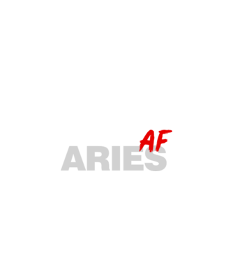 ARIES as fuck minta fekete pólón