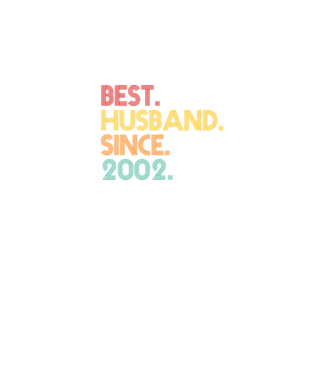 best husband since 2002 retro minta fekete pólón