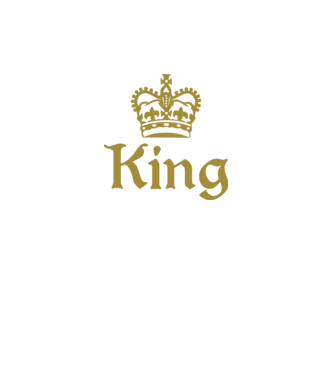 King minta fekete pólón