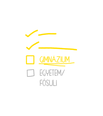 Oktatás checklist Általános - fekete alap minta fehér pólón