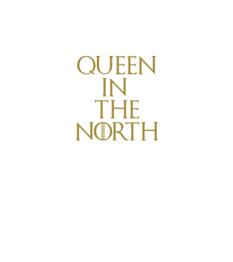 Queen in the North minta fekete pólón