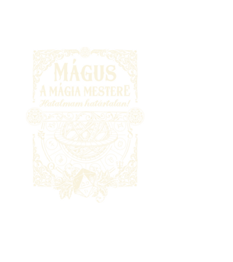 Dungeons and Dragons Mágus minta fekete pólón