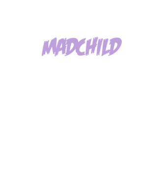MadchildLogo. minta sötétkék pólón