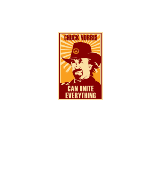 Chuck Norris - Can Unite Everything minta homokszín pólón
