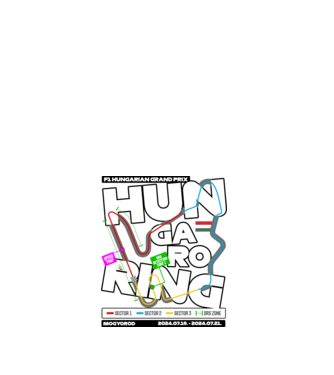 Hungaroring basic 24 minta fehér pólón