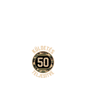Küldetés teljesítve 50 minta fehér pólón