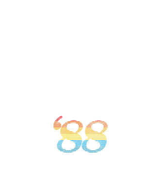 Retro szülinap 1988 minta világos rózsaszín pólón