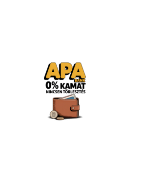 APA BANK minta világos rózsaszín pólón