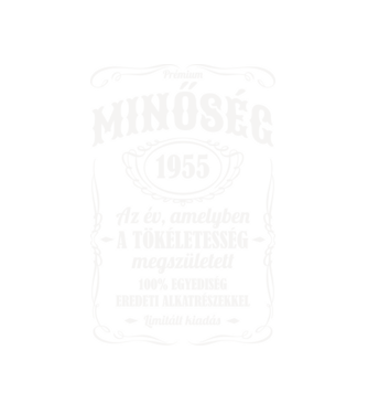 Prémium minőség 1955 - fehér minta fehér pólón