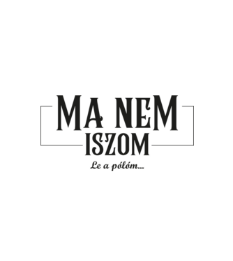 Ma nem iszom  le a pólóm feketével minta fehér/piros pólón