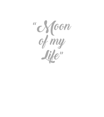 Moon of my life minta fekete pólón