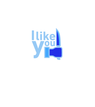 I like you minta fehér pólón