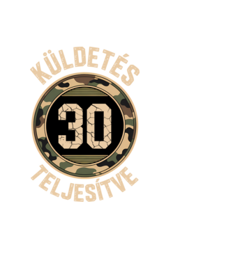 Küldetés teljesítve 30 minta fekete pólón