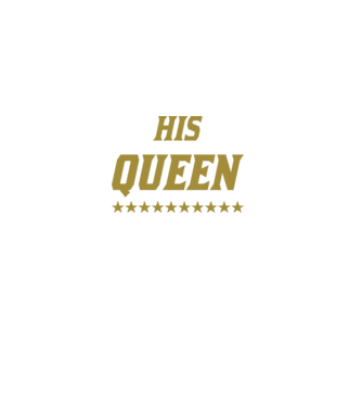 His Queen minta fekete pólón