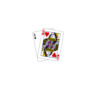 Card AQ minta fekete pólón
