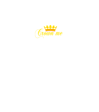 Crown me minta fekete pólón