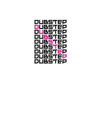Dubstep Pattern minta lila pólón