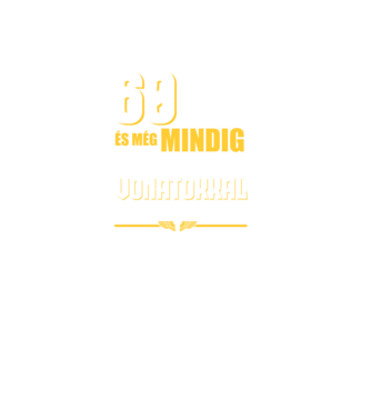 Még mindig szeretek vonatokkal játszani 60 éves minta királykék pólón