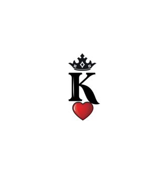 HeartKing páros minta fehér pólón