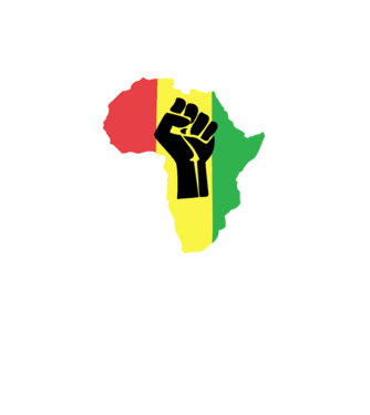 Africa Fist minta szürke pólón