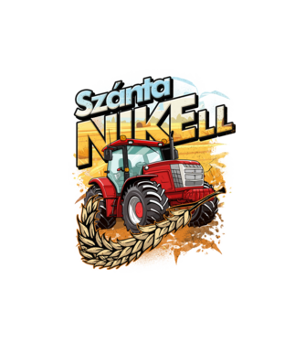 SzántaNIKEll minta fehér pólón