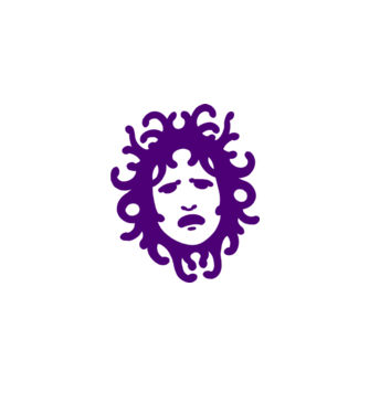 medusa minta világoskék pólón
