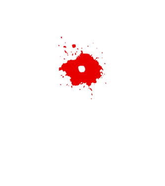 Blood minta fekete pólón
