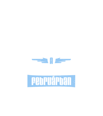 A legjobbak FEBRUÁR minta fekete pólón
