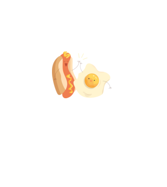 best friends hot dog egg minta homokszín pólón