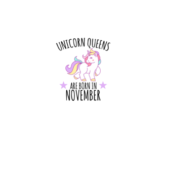 Unicorn queens are born in - November minta szürke pólón