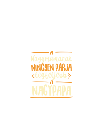 Mama párja Papa minta fekete pólón