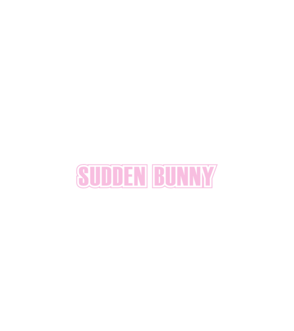 suddenbunny-typo minta fekete pólón