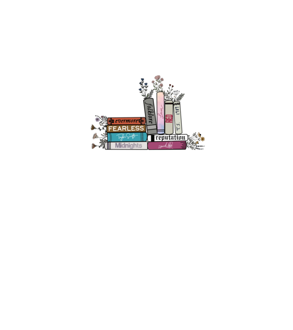 Eras tour books color 2 minta fehér pólón