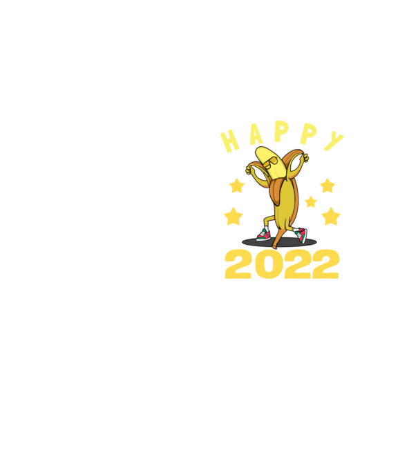 Happy new year Banana minta neonsárga pólón