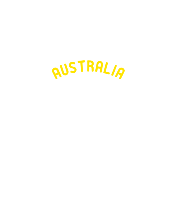 australia minta királykék pólón