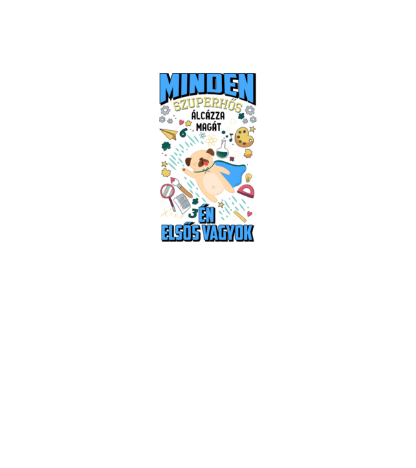 Minden szuperhős álcázza magát elsős minta fehér pólón