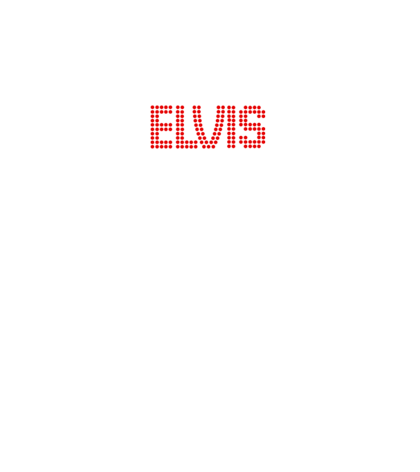 Elvis minta fekete pólón