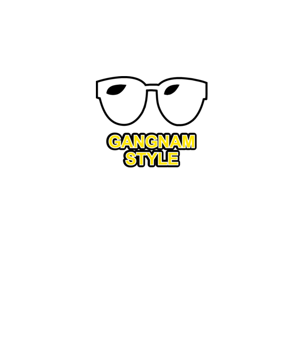 gangnamstyle1 minta sötétszürke pólón