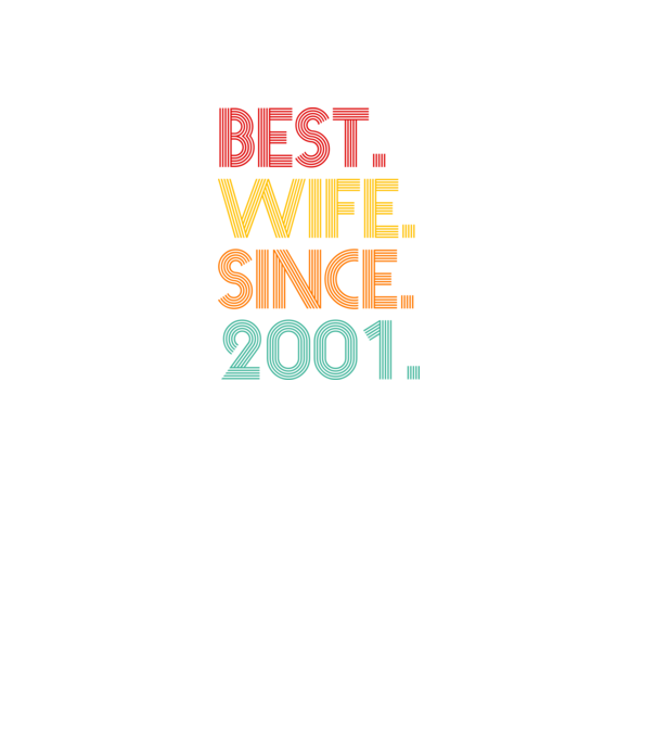 best wife since 2001 retro minta fekete pólón