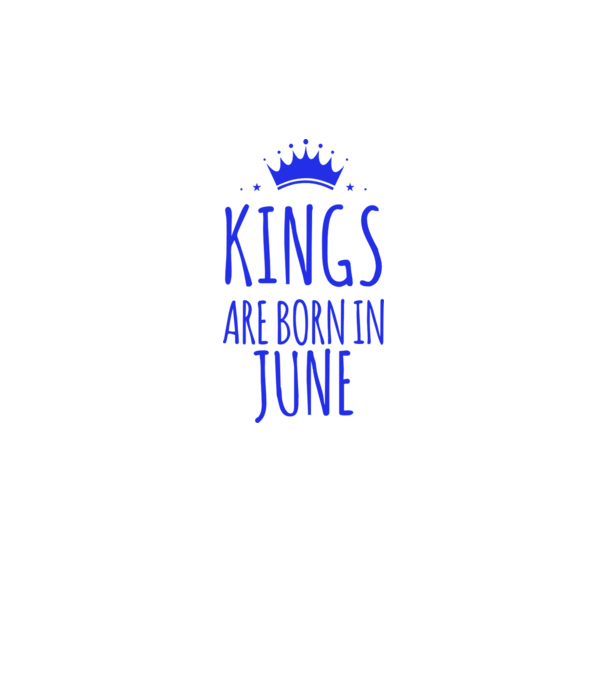 Kings are born in - June minta fehér pólón