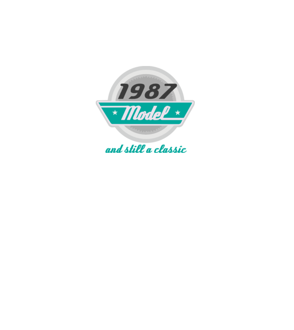 Model and still a classic - 1987 minta fekete pólón