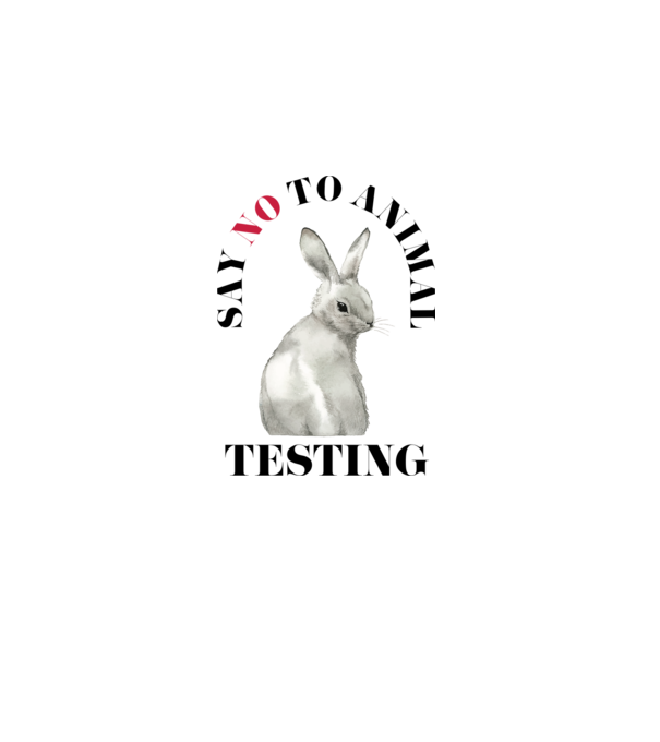 Say NO to animal testing minta fehér pólón