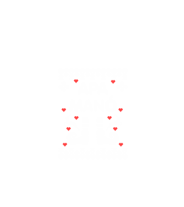Apa Manó ugly sweater minta fekete pólón